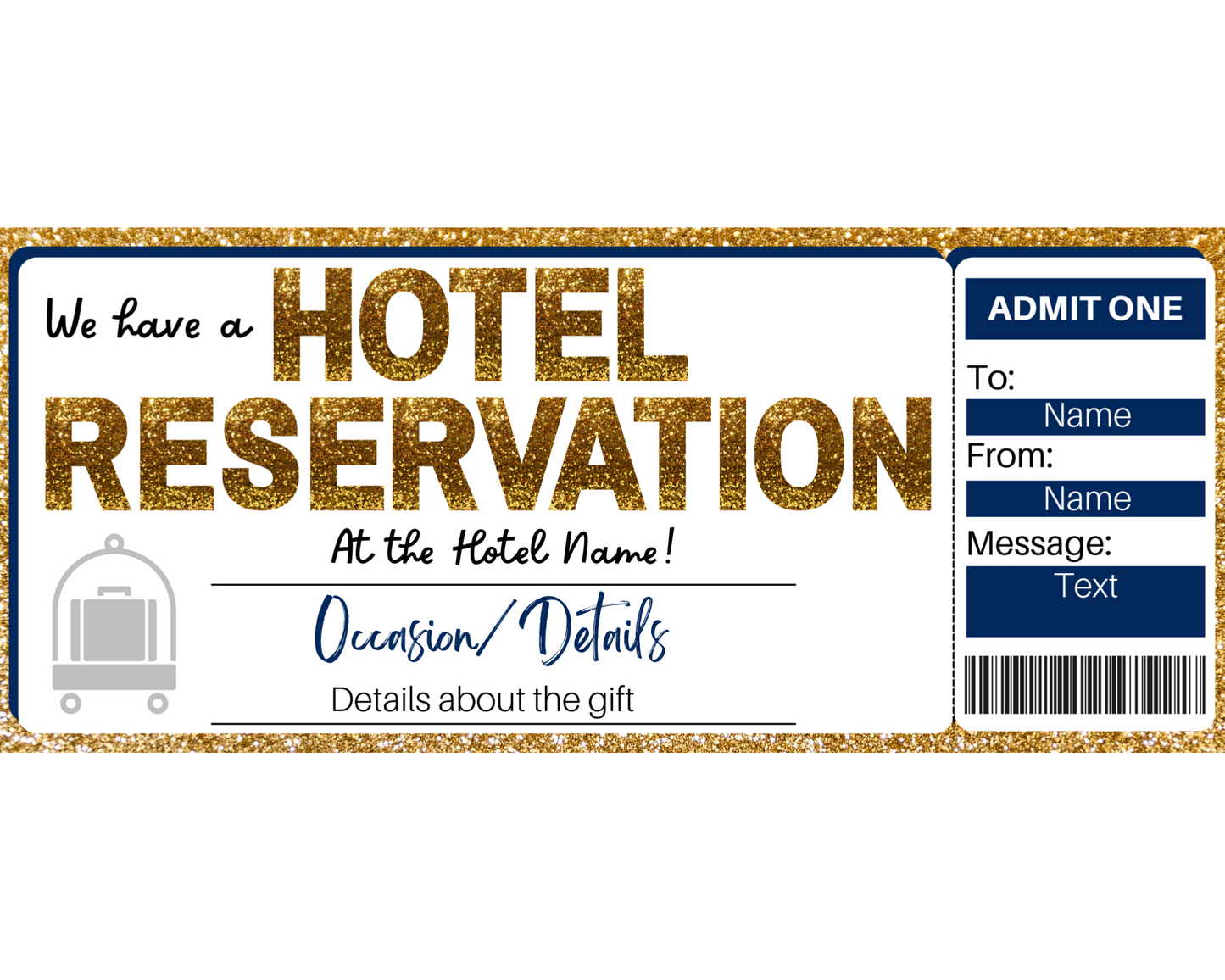 Hotel Reservation Gift Certificate