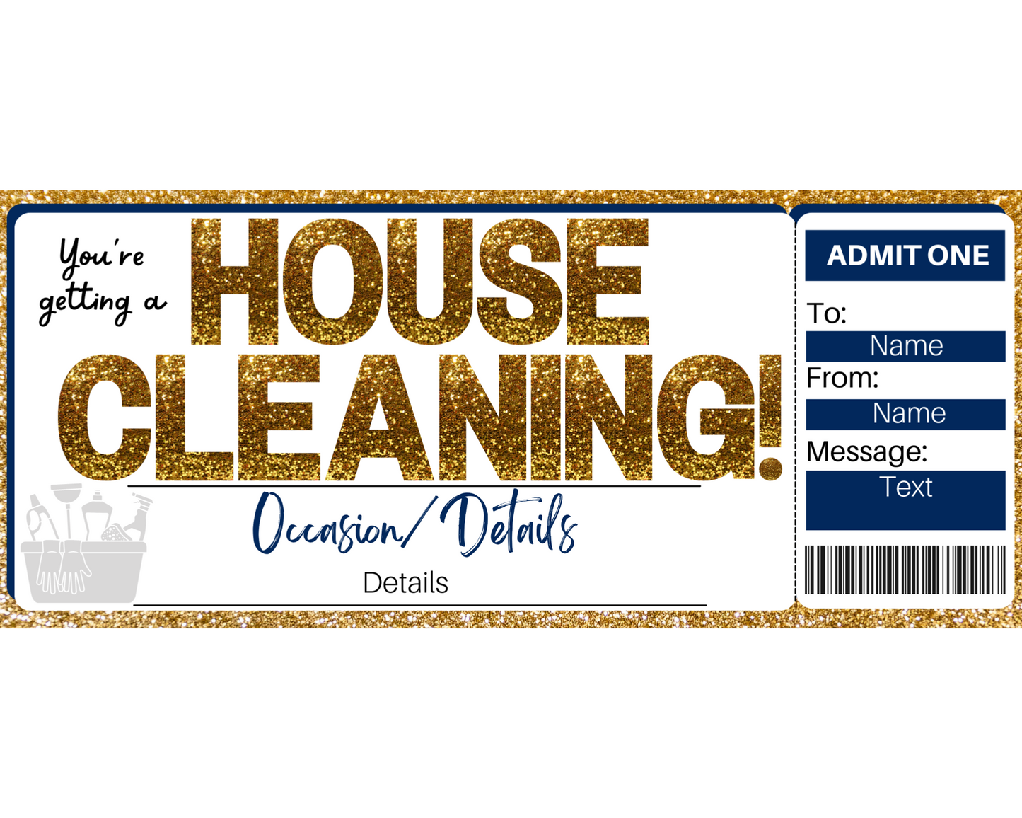 House Cleaning Gift Ticket