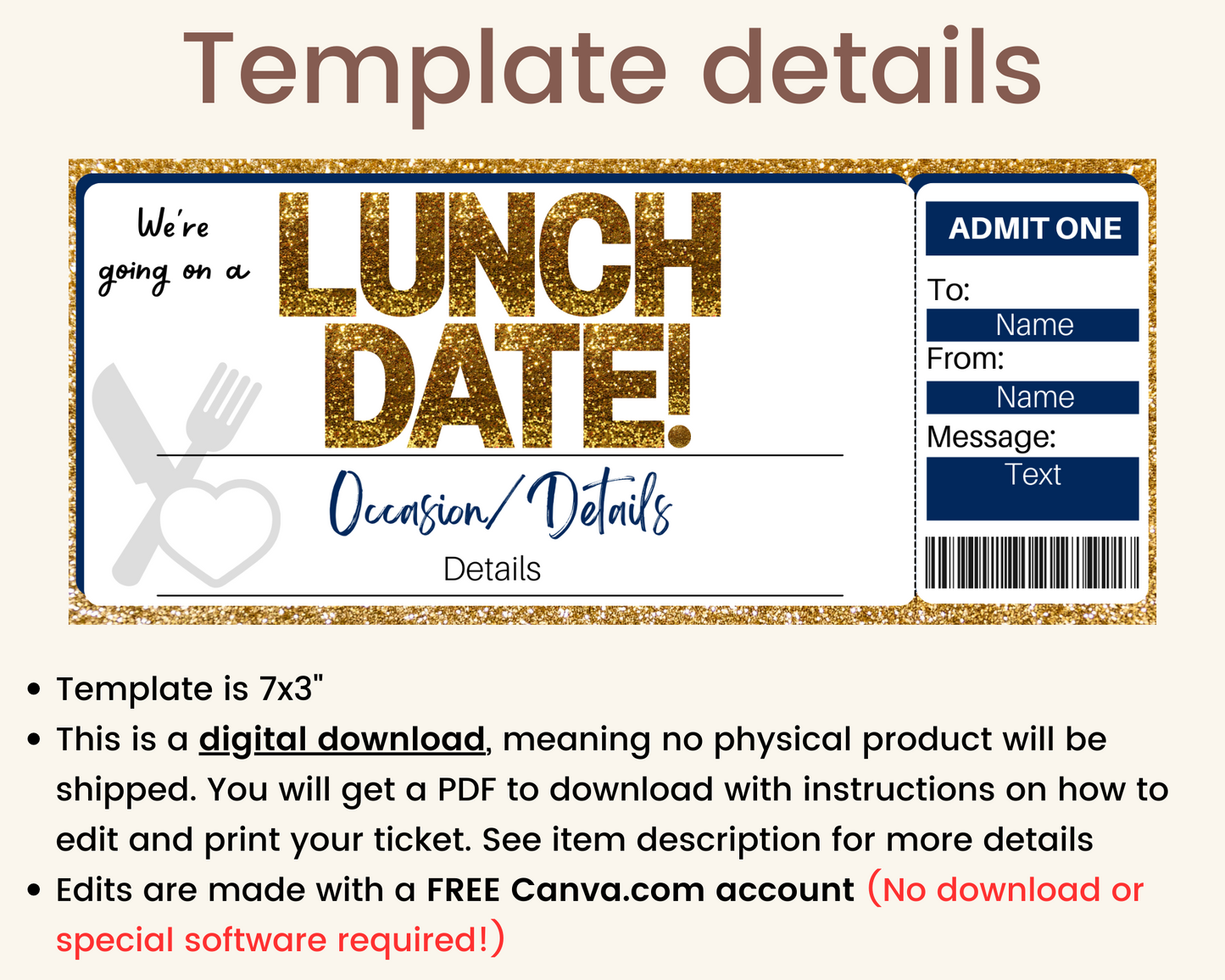 Lunch Date Gift Voucher