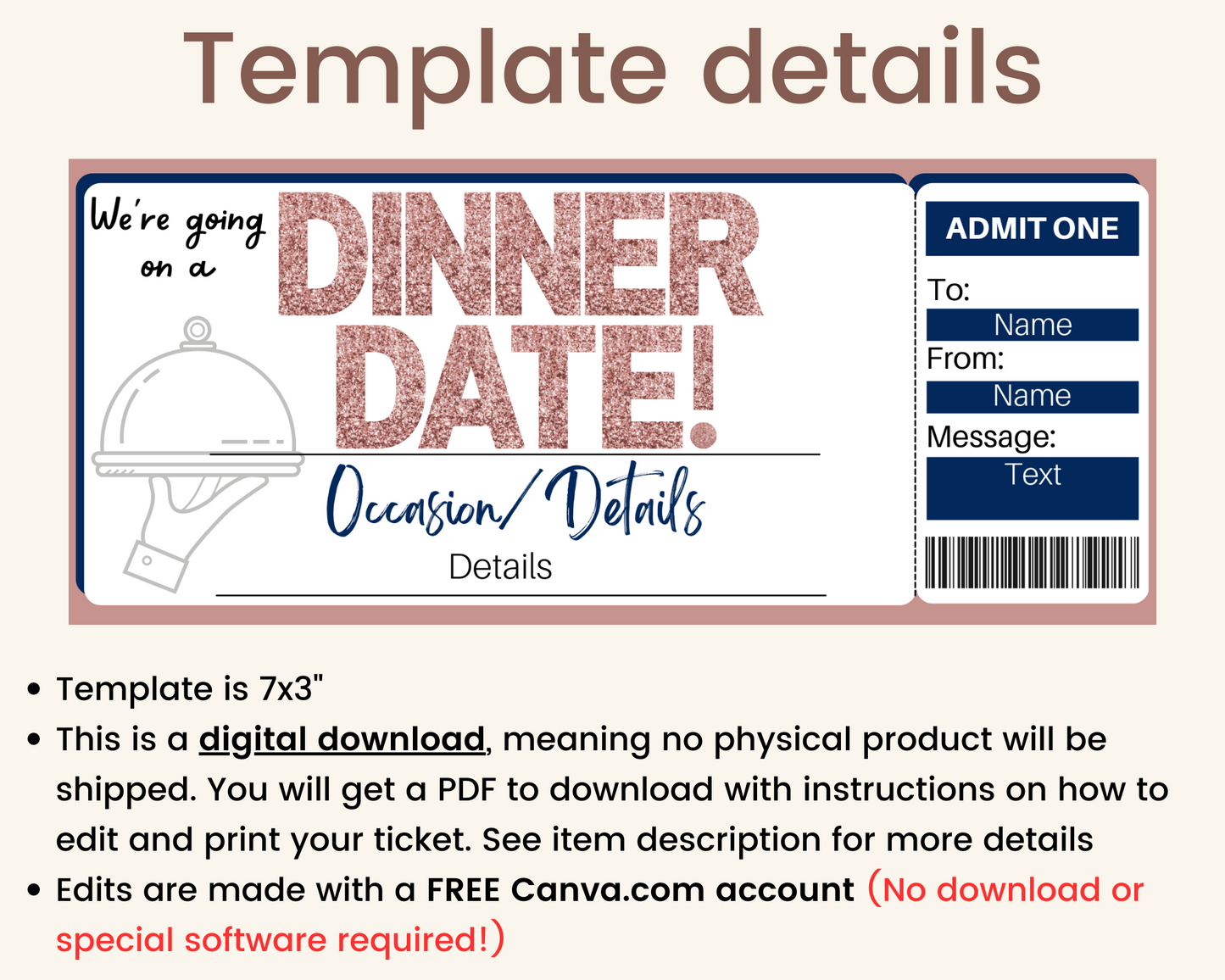 Dinner Date Gift Voucher