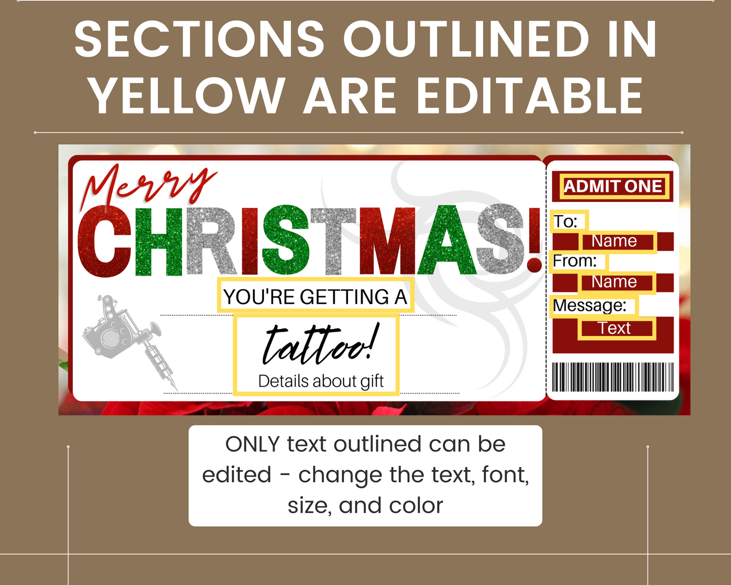 Christmas Tattoo Gift Voucher