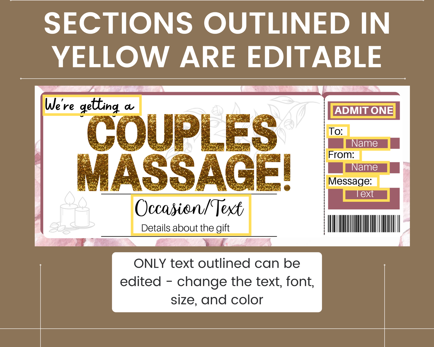 Couple's Massage Gift Ticket