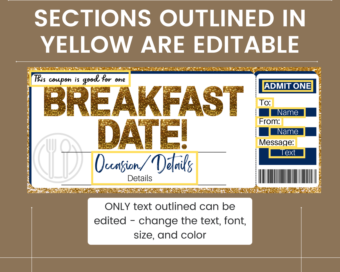 Breakfast Date Gift Ticket