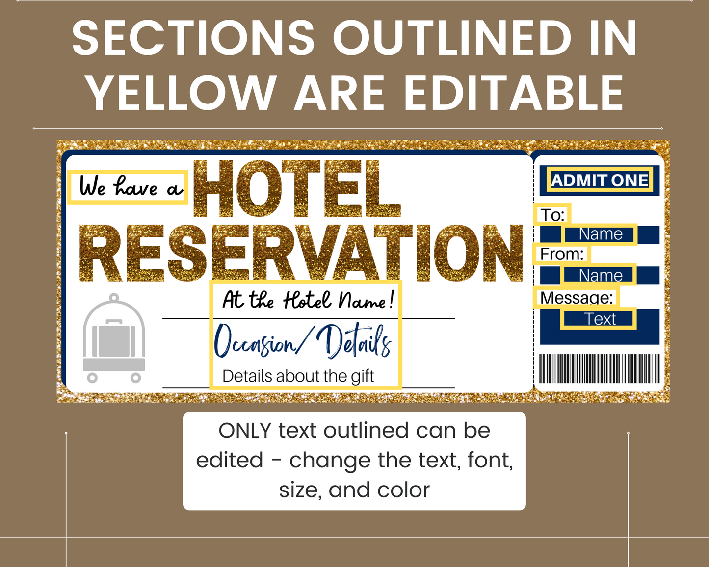 Hotel Reservation Gift Certificate