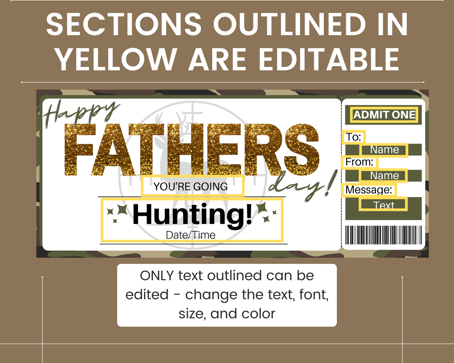 Father's Day Hunting Gift Certificate
