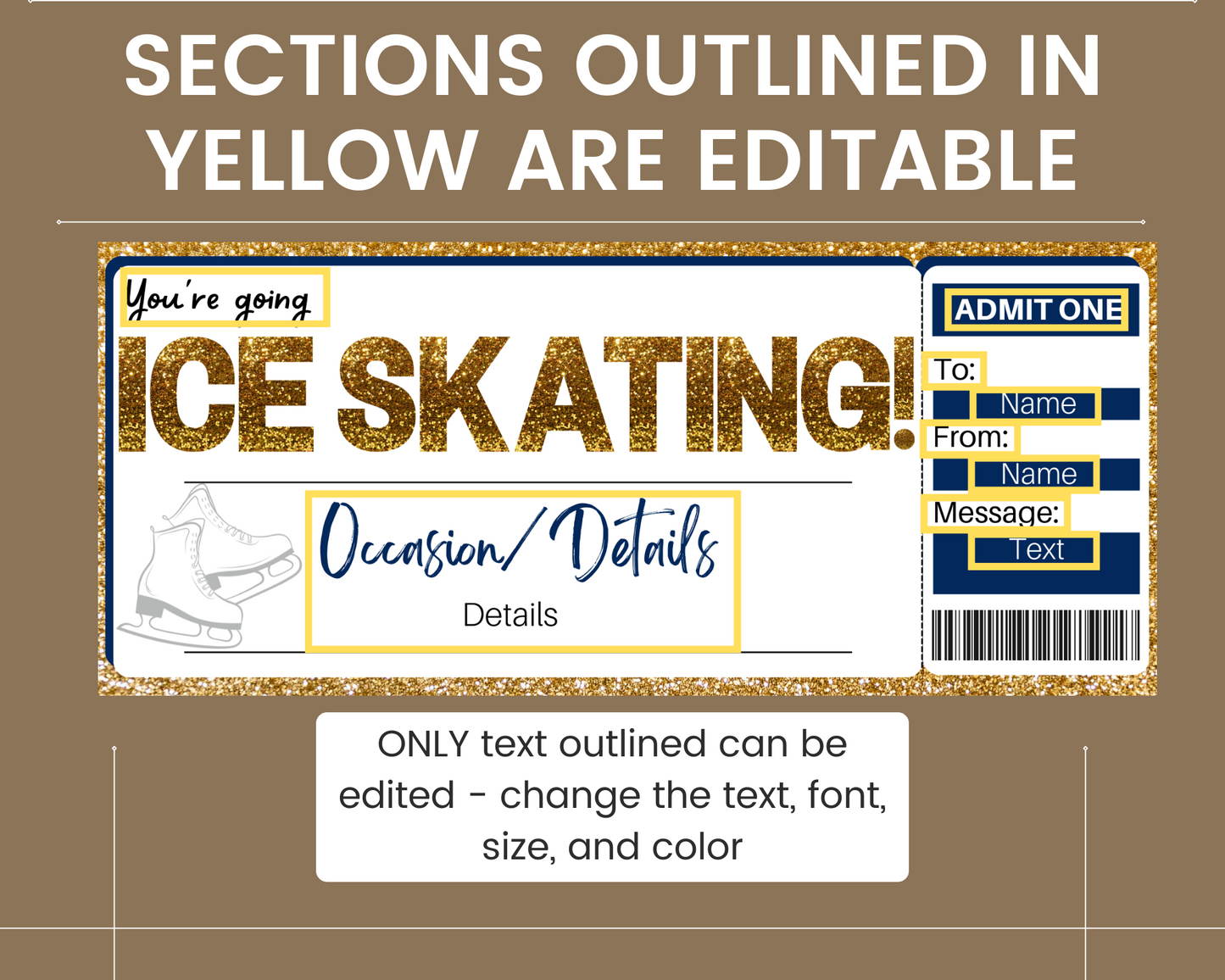 Ice Skating Gift Ticket
