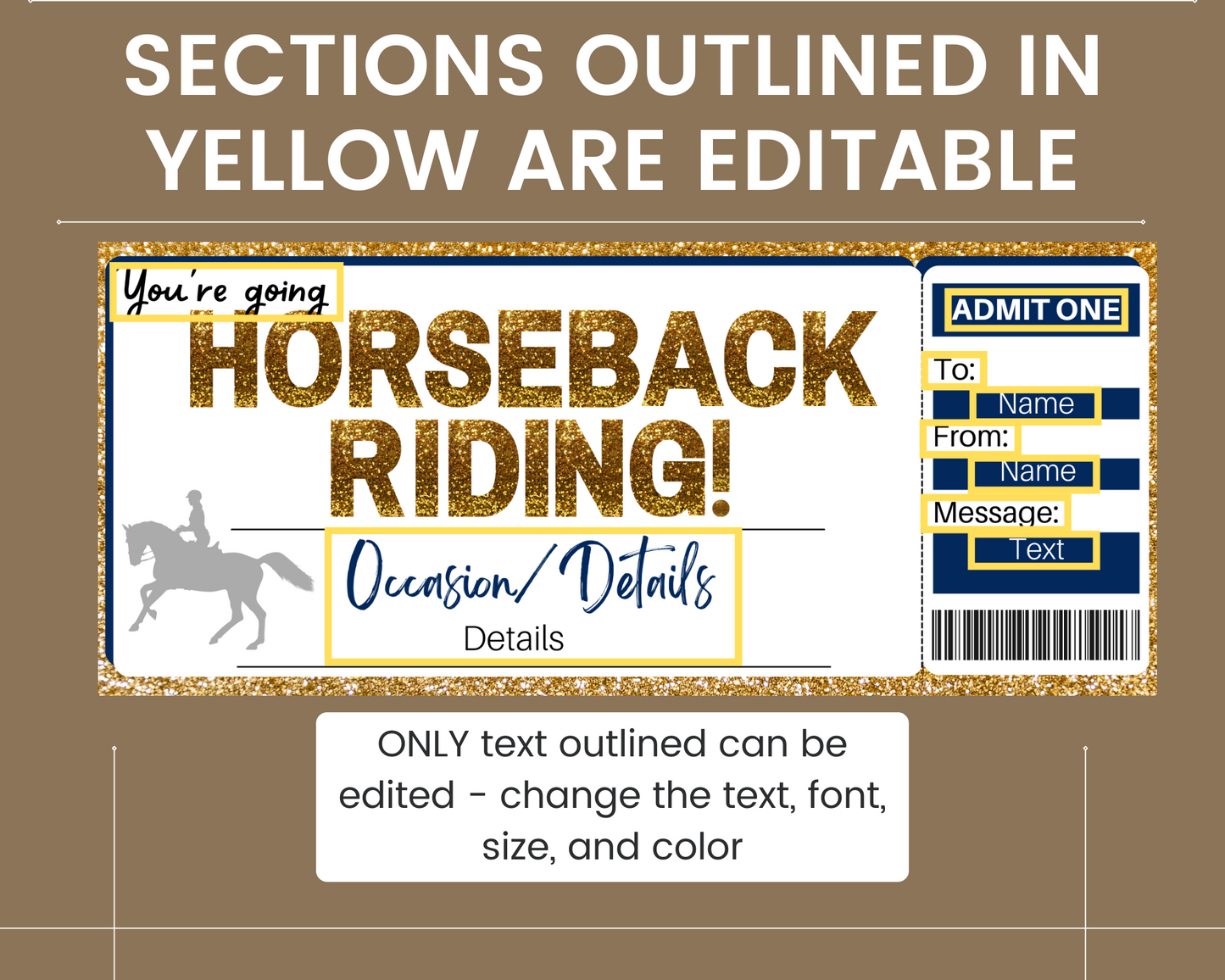 Horseback Riding Gift Certificate