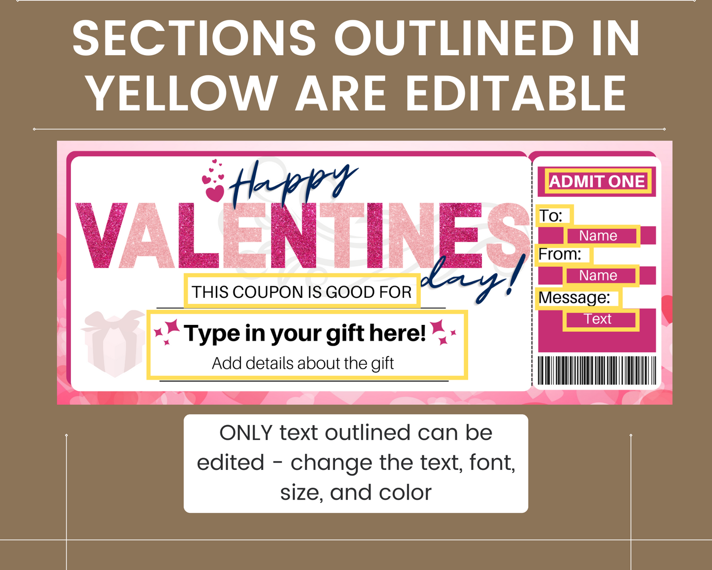 Valentine's Day Gift Coupon Template