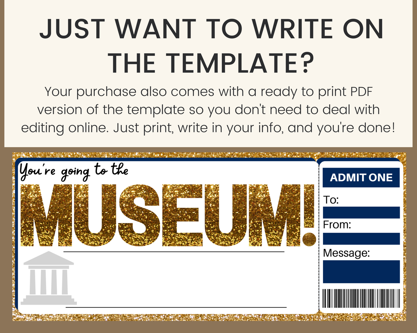 Museum Gift Ticket