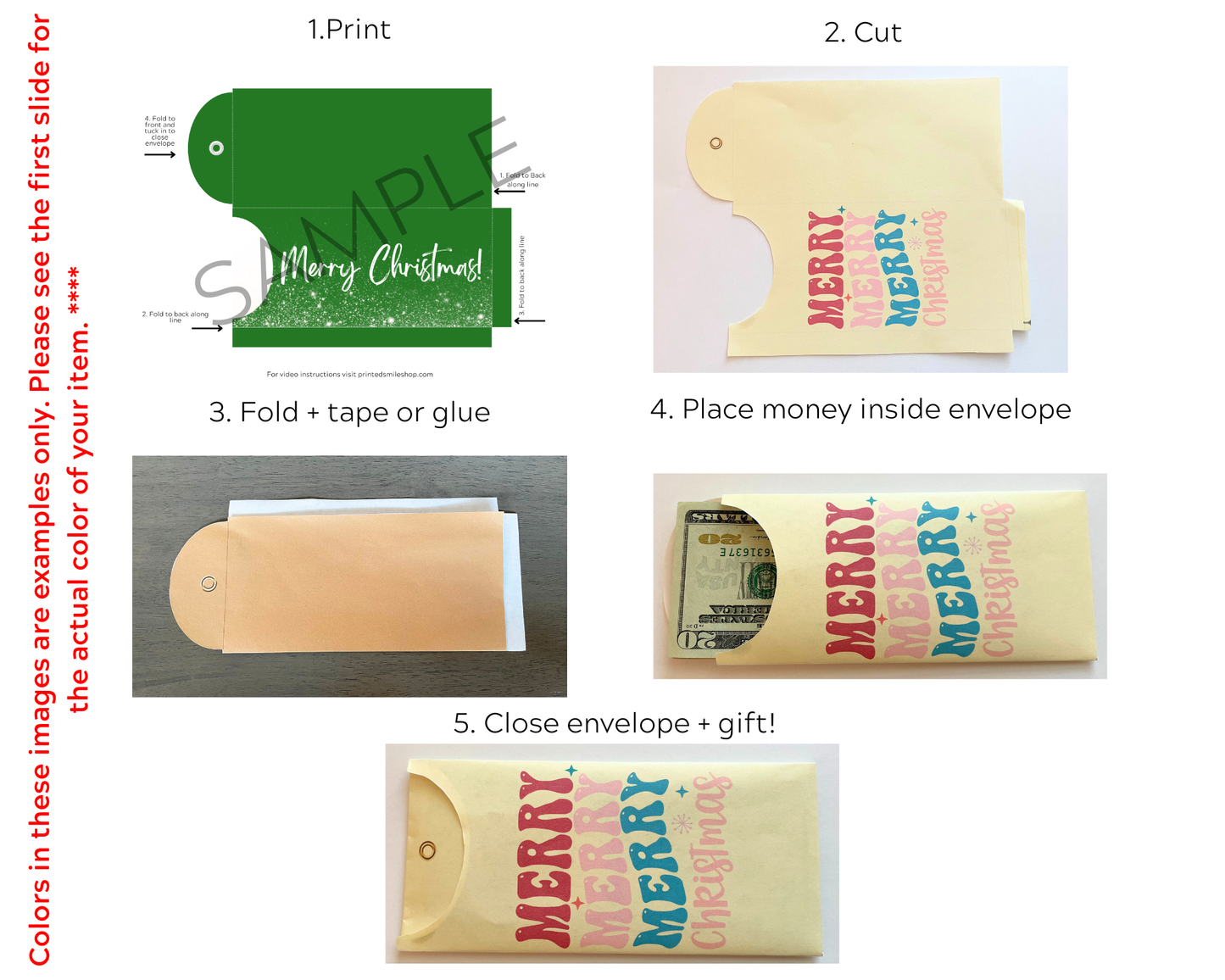 Christmas Money Envelope