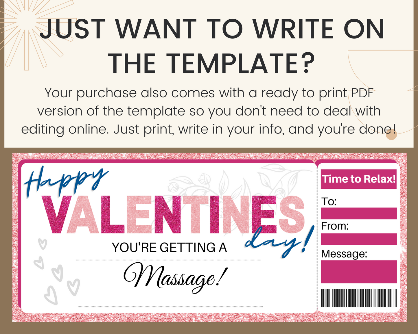 Valentine's Day Massage Gift Certificate