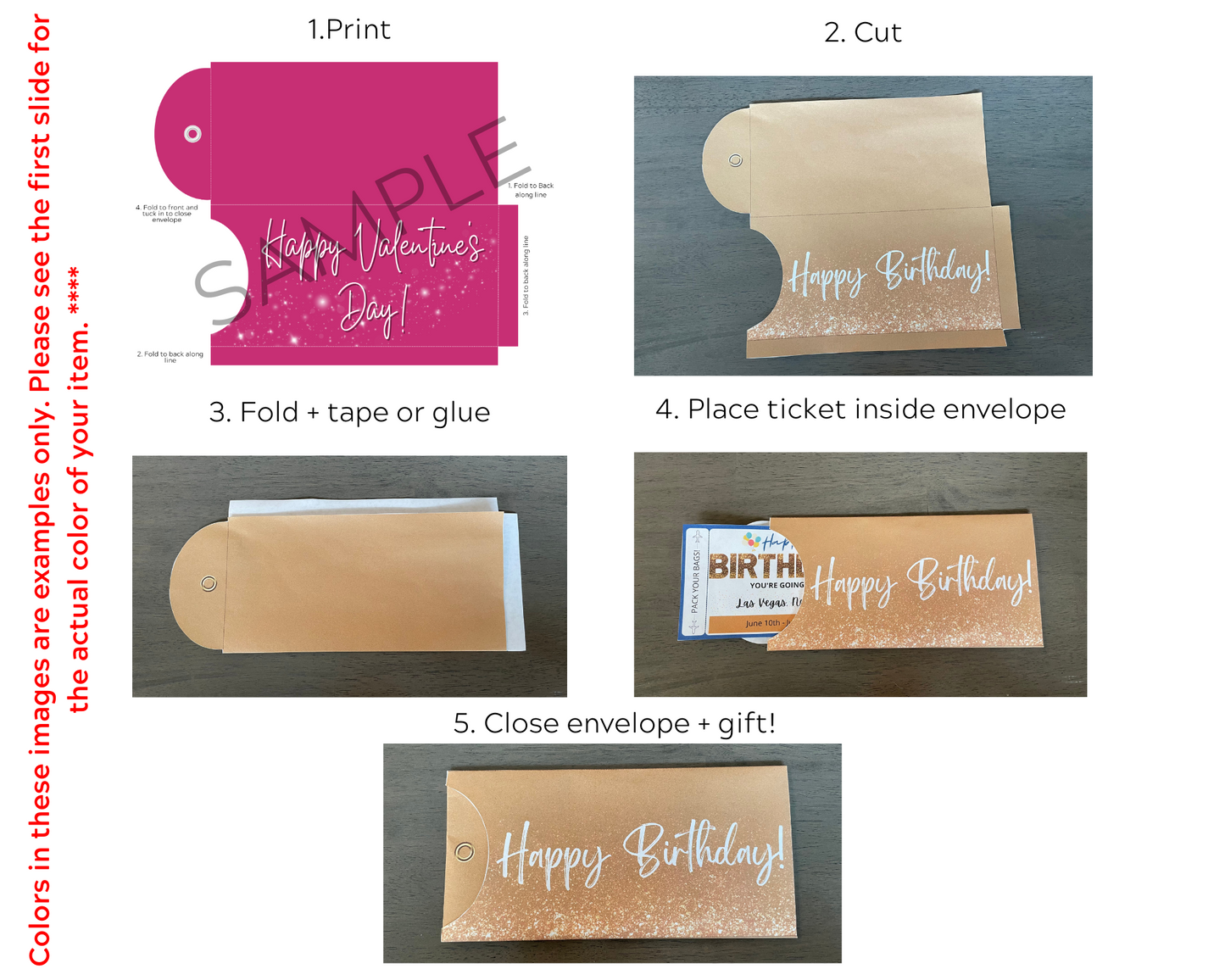 Valentine's Day Printable Ticket Envelope