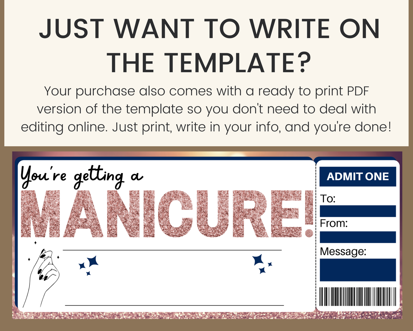 Manicure Gift Certificate