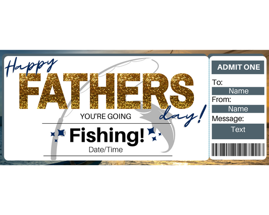 Father's Day Fishing Gift Ticket