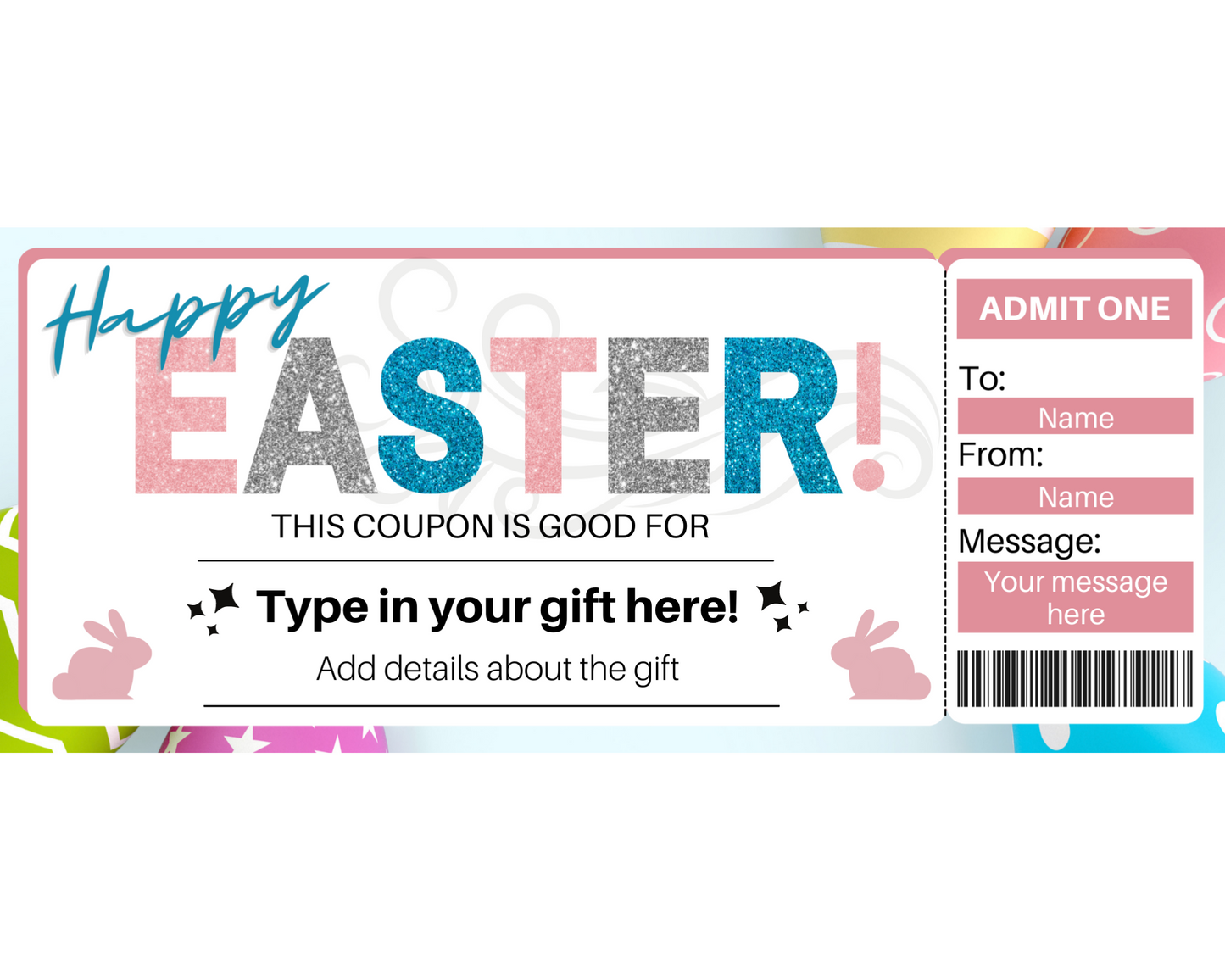 Editable Easter Coupon Template
