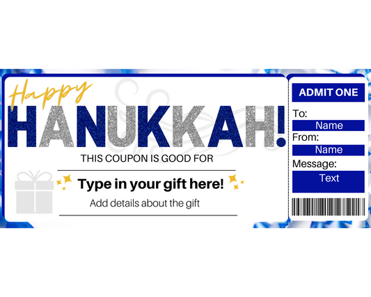 Hanukkah Gift Coupon