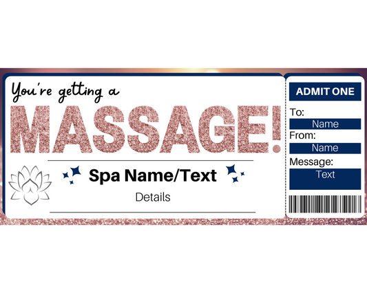 Massage Gift Ticket