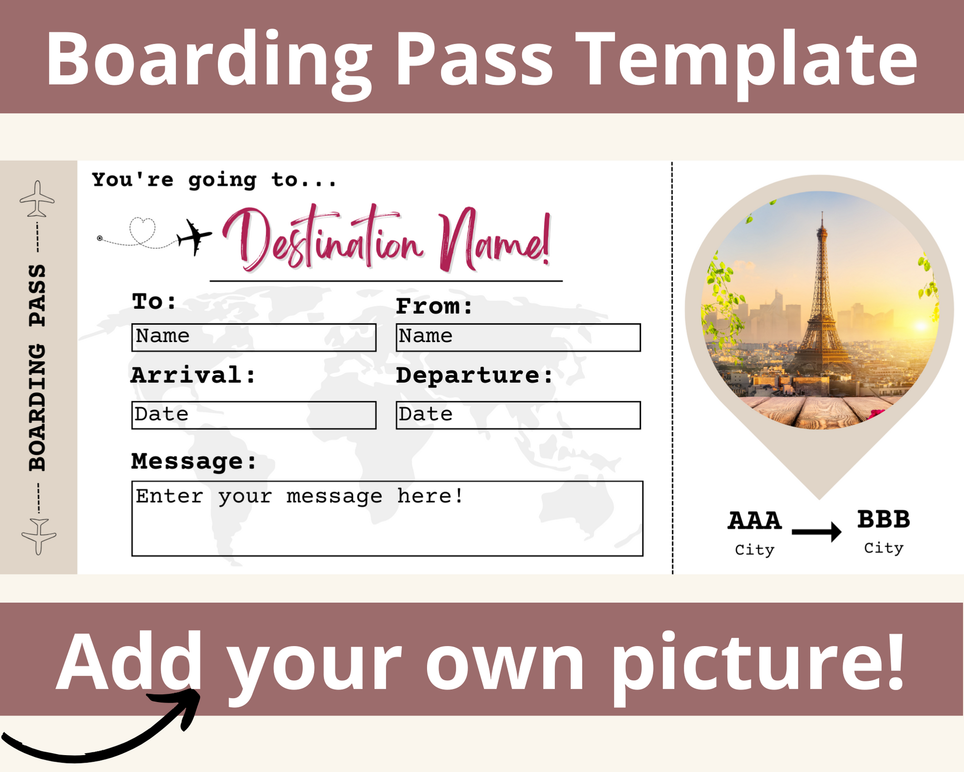 boarding-pass-template-surprise-flight-gift-printed-smile-shop for Editable Free Printable Boarding Pass Template Boarding Pass Template: Surprise Flight Gift – Printed Smile Shop for Editable Free Printable Boarding Pass Template