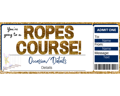 Ropes Course Gift Ticket