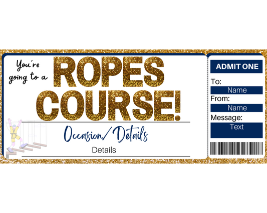 Ropes Course Gift Ticket