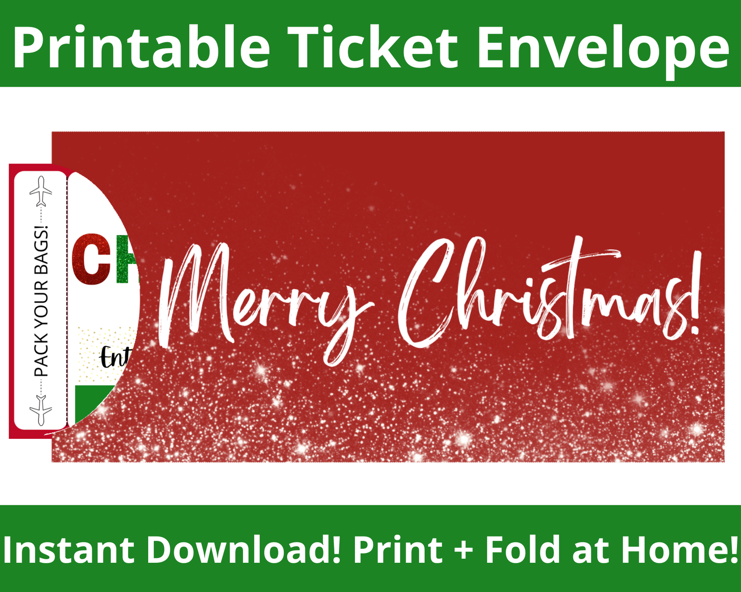 Christmas Printable Envelope Template