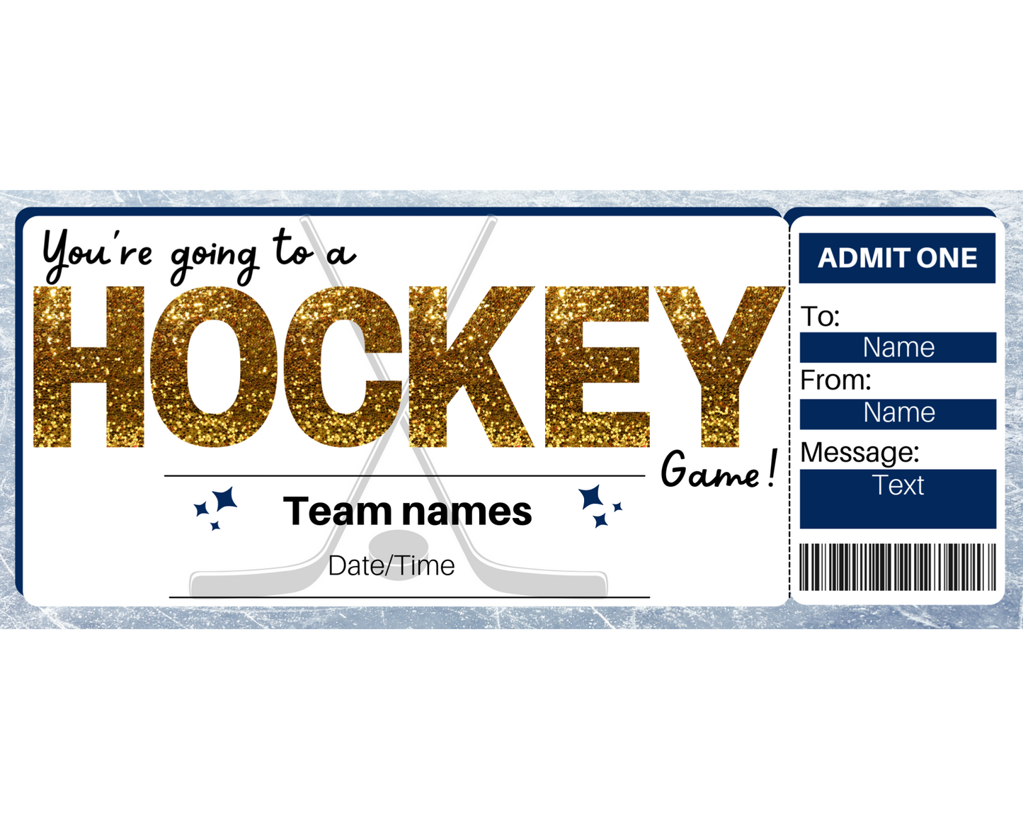 Hockey Game Ticket