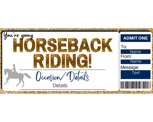 Horseback Riding Gift Certificate