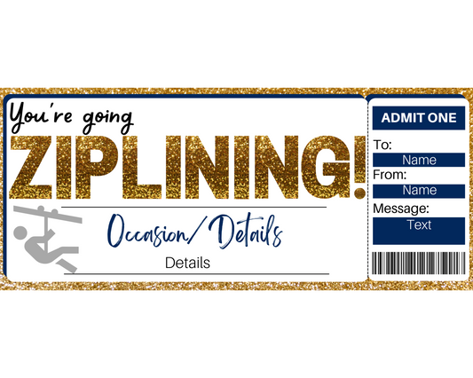 Ziplining Gift Certificate