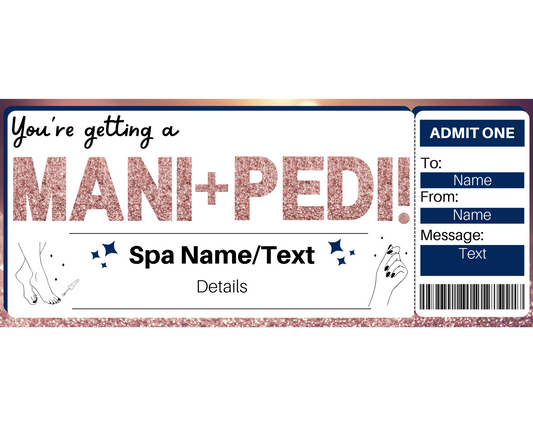 Mani Pedi Gift Certificate