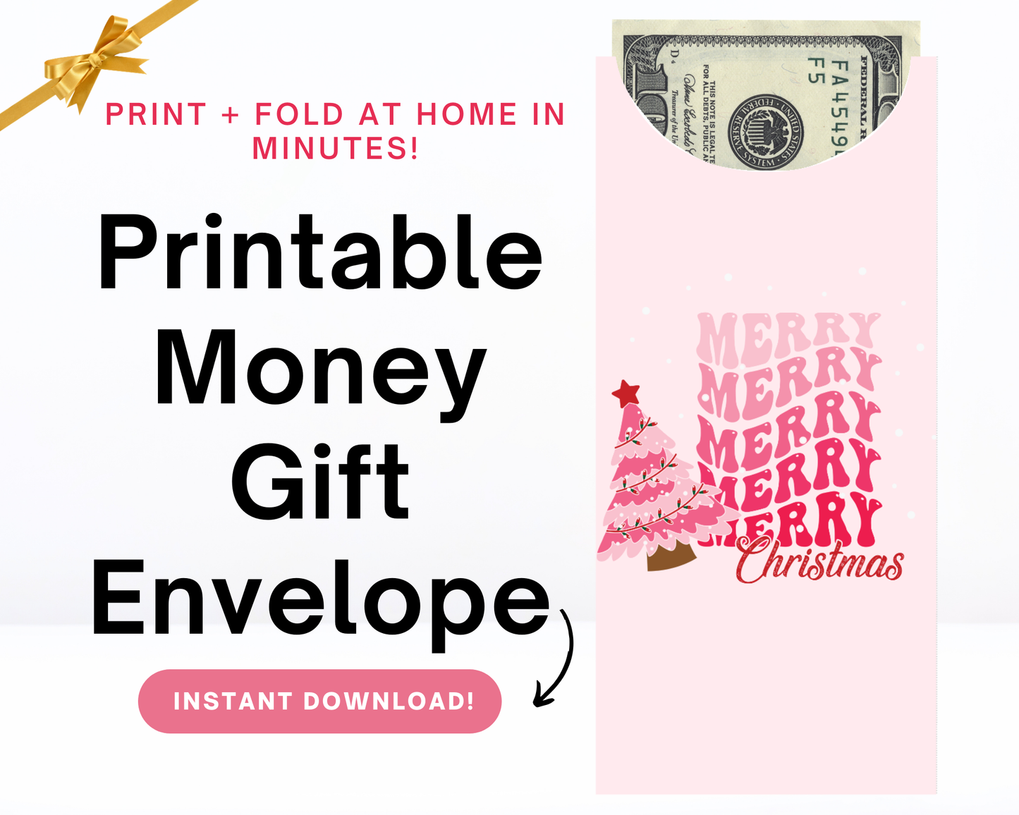 Printable Christmas Money Holder