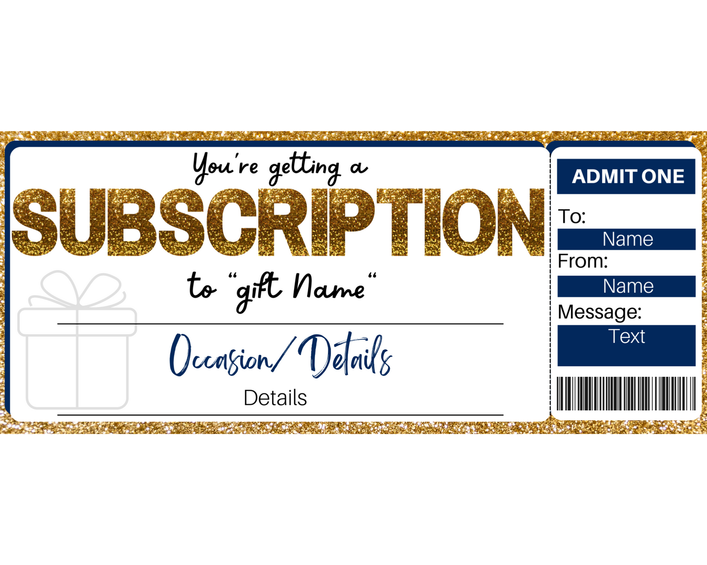 Subscription Gift Certificate
