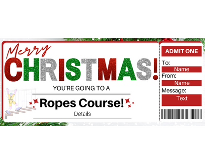 Christmas Ropes Course Ticket