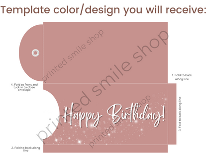Happy Birthday Printable Envelope Template