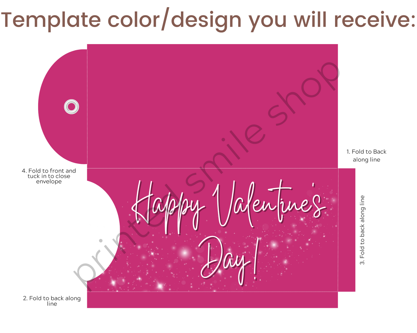 Valentine's Day Printable Ticket Envelope