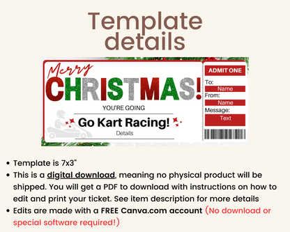 Christmas Go Karting Gift Certificate