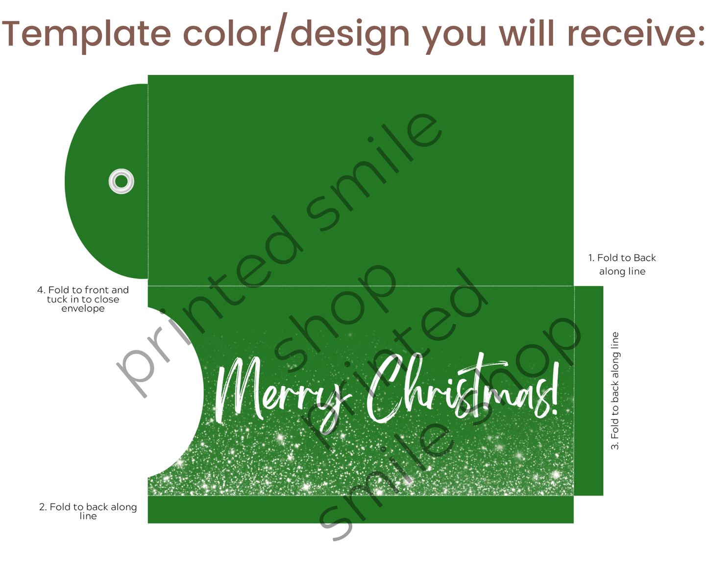 Printable Christmas Envelope Template