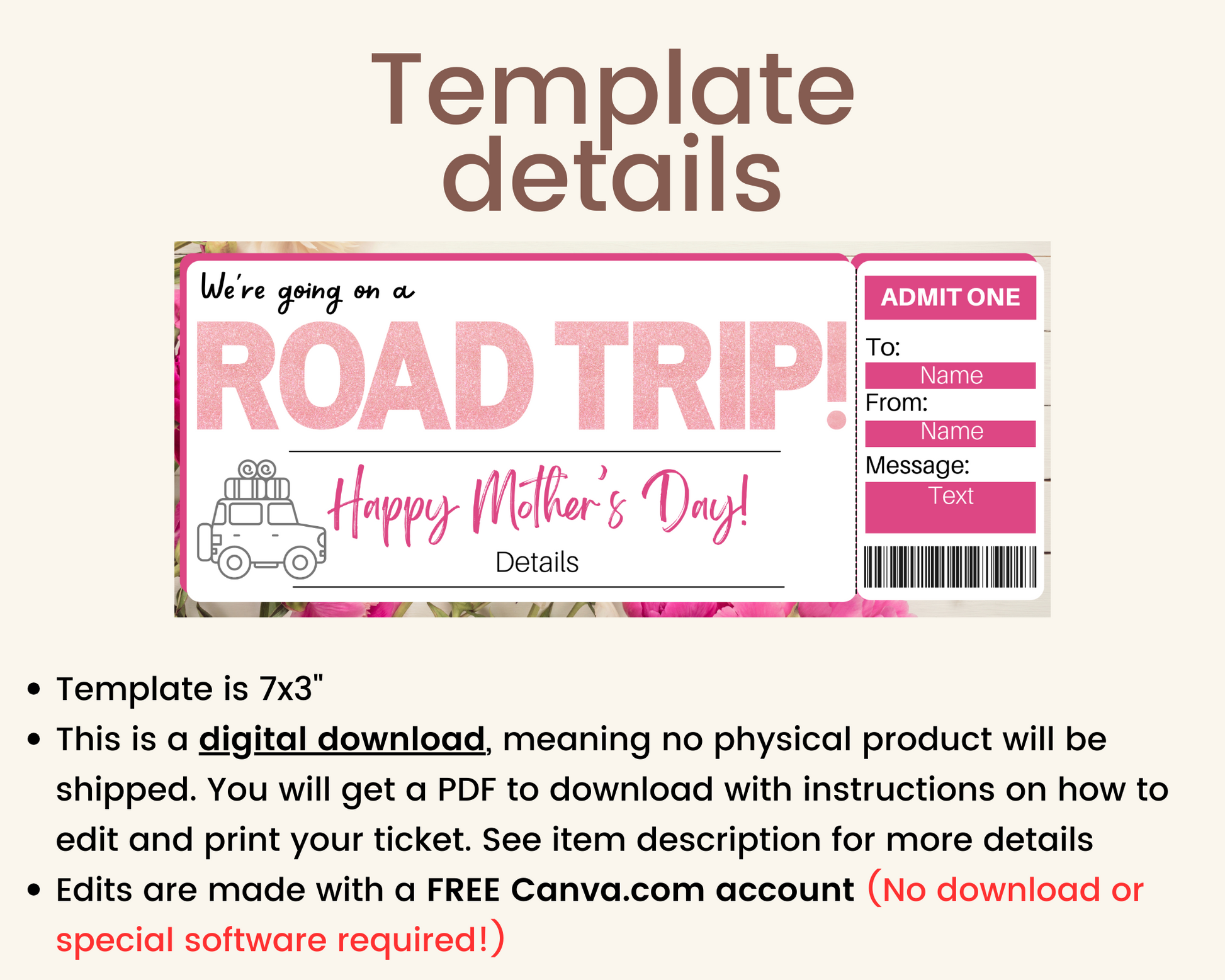 mother-s-day-road-trip-gift-certificate-template-printed-smile-shop for Road Printable Pdf Free Download Mother's Day Road Trip Gift Certificate Template – Printed Smile Shop for Road Printable Pdf Free Download