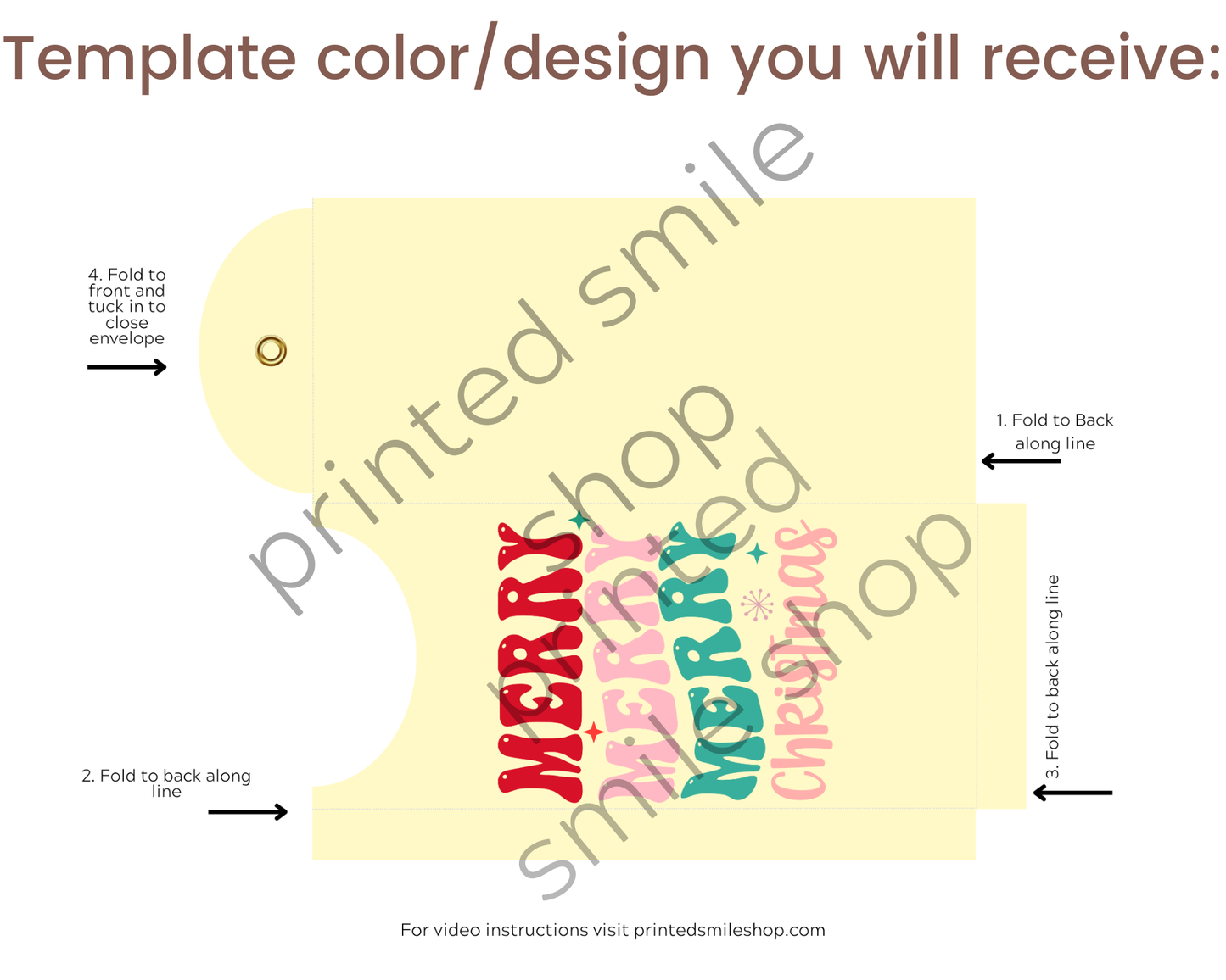 Printable Christmas Money Envelope