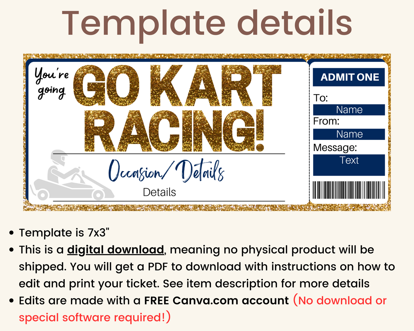 Go Karting Gift Ticket