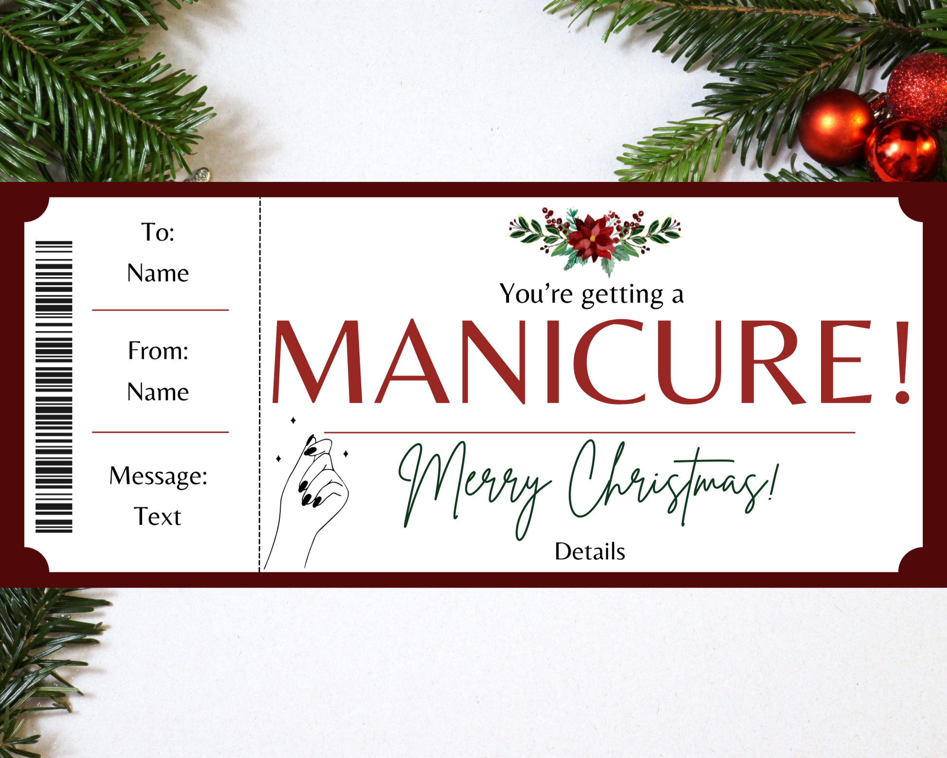 Christmas Santa Gift Certificate Template