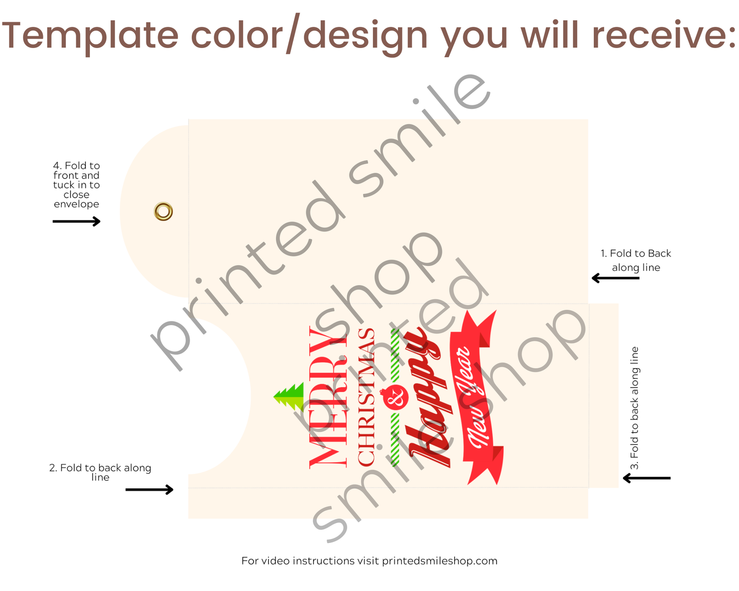 Printable Merry Christmas Money Envelope