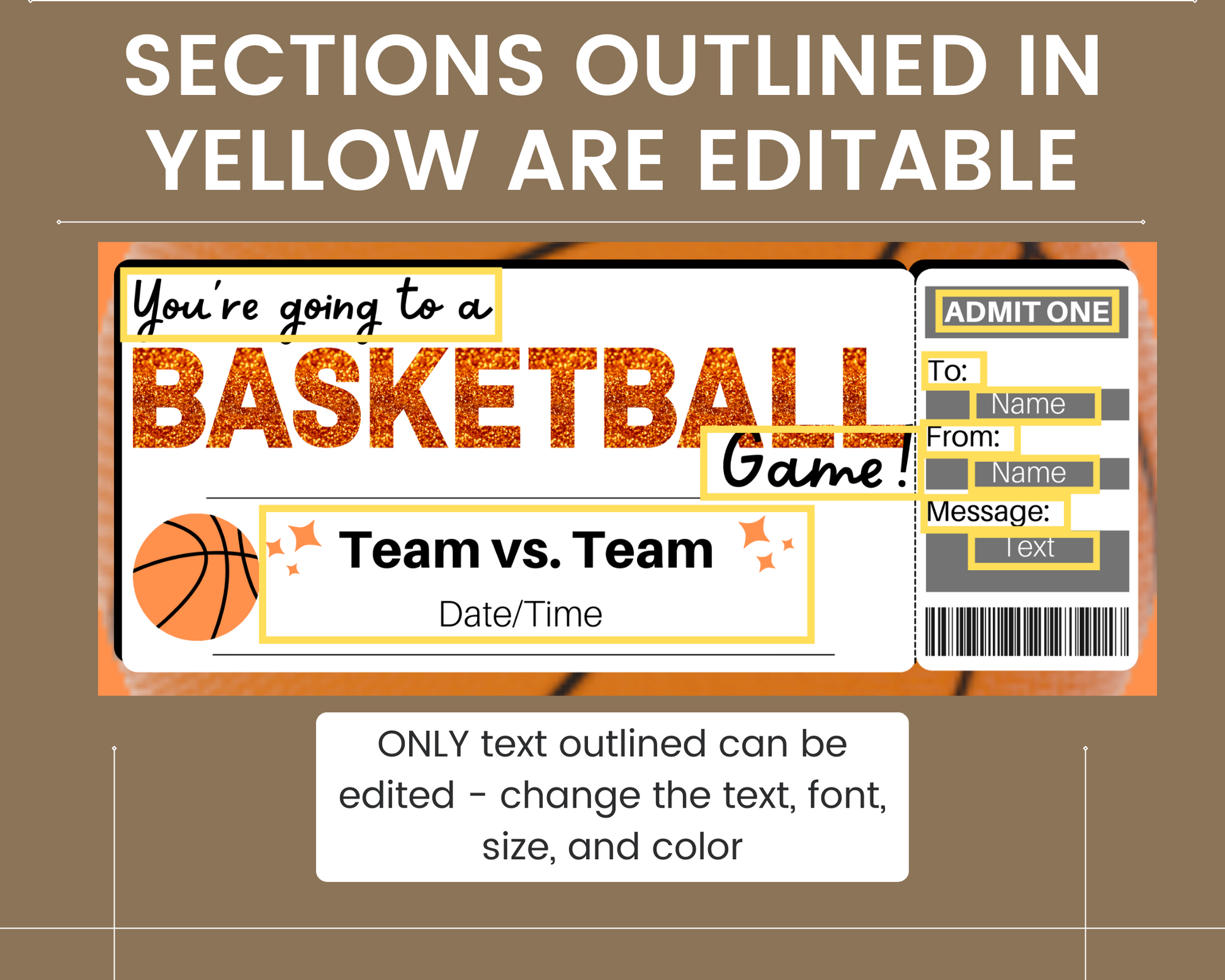 Basketball Game Ticket Template – Printed Smile Shop basketball-game-ticket-template-printed-smile-shop