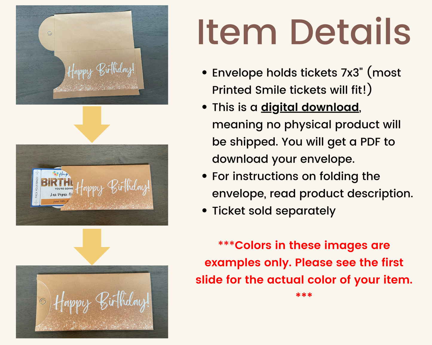 Printable Gift Ticket Pouch: Navy Birthday