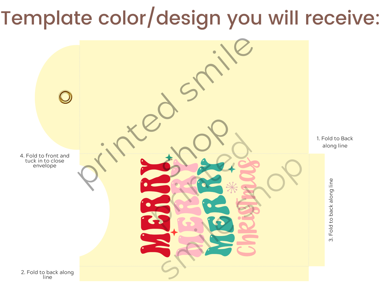 Printable Christmas Gift Ticket Envelope