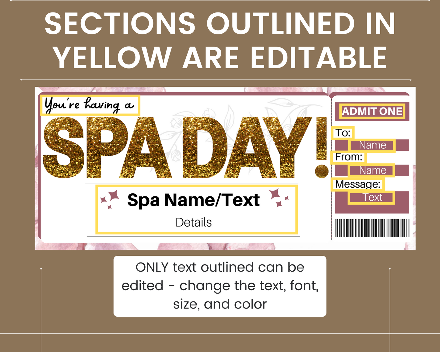 Spa Day Gift Ticket