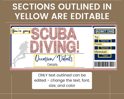 Scuba Diving Certificate Template