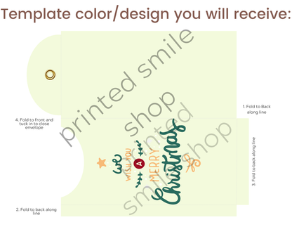 Christmas Gift Certificate Envelope