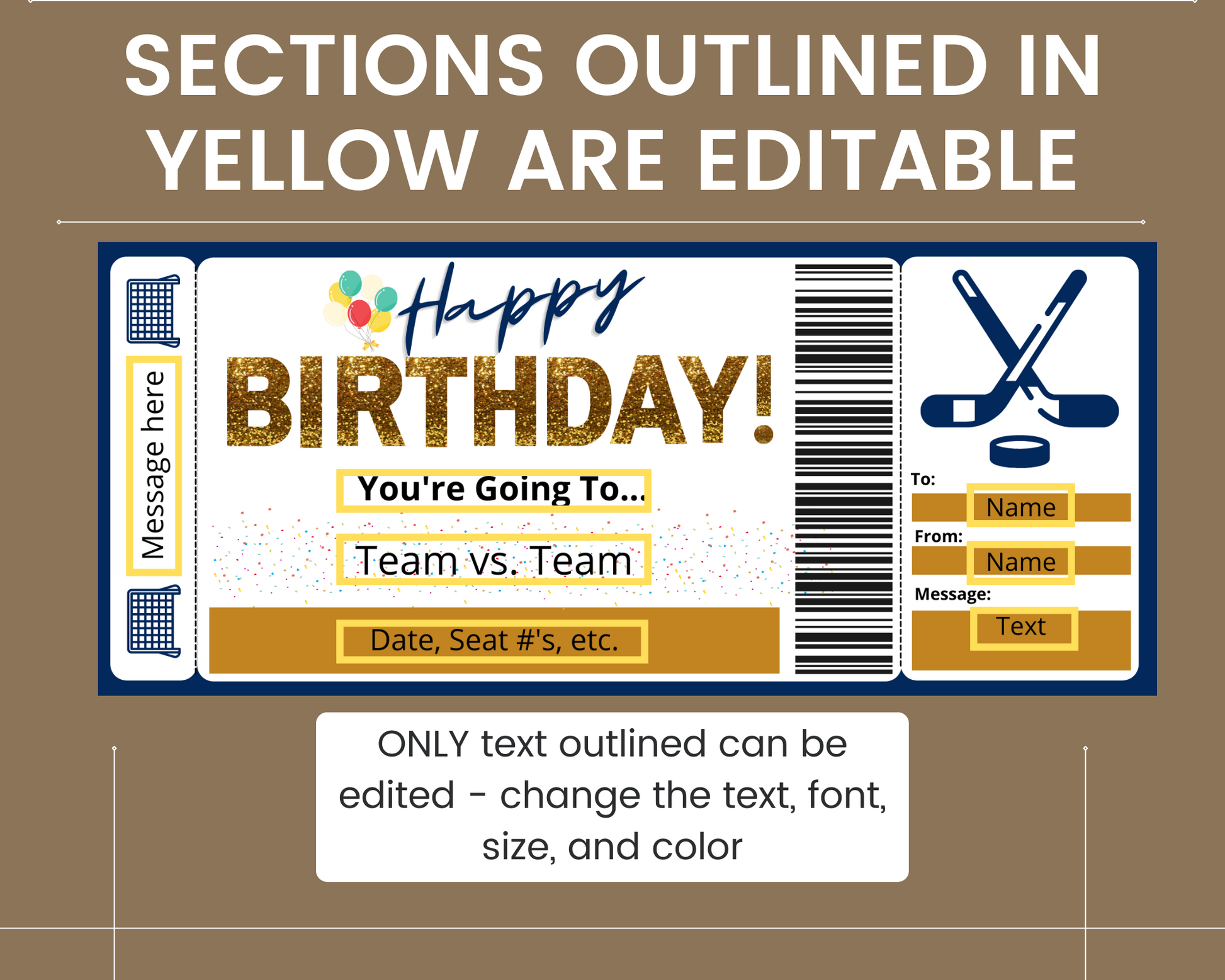 birthday-hockey-game-ticket-template-printed-smile-shop for Free Printable Hockey Ticket Template Birthday Hockey Game Ticket Template – Printed Smile Shop for Free Printable Hockey Ticket Template