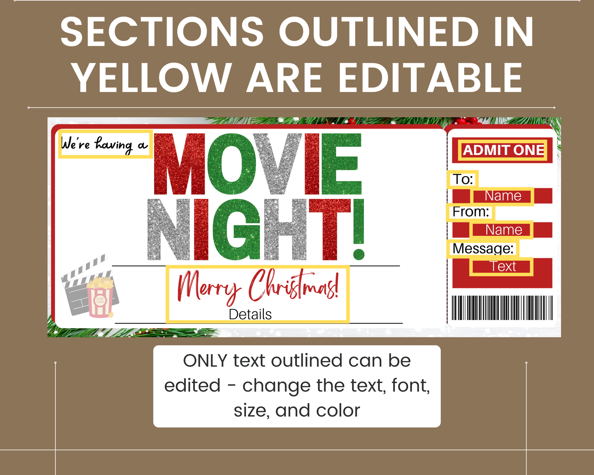 christmas-movie-night-gift-ticket-template-printed-smile-shop for Free Printable Christmas Movie Ticket Christmas Movie Night Gift Ticket Template – Printed Smile Shop for Free Printable Christmas Movie Ticket