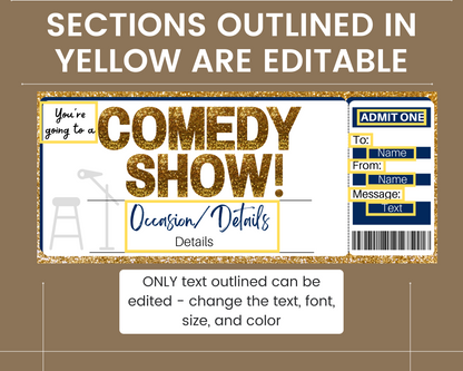 Comedy Show Gift Ticket